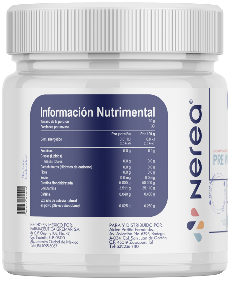 Pre workout + creatina monohidratada